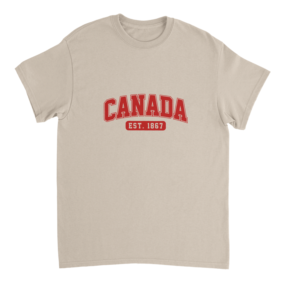 Canada Est. 1867 T-Shirt – Classic Fit, Heavyweight Cotton, Heritage Casual Wear - KPAP Canada