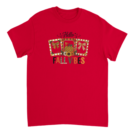 Hello Autumn Vibes T-Shirt – Cozy Fall Comfort, Classic Fit, Durable Casual Wear - KPAP Canada