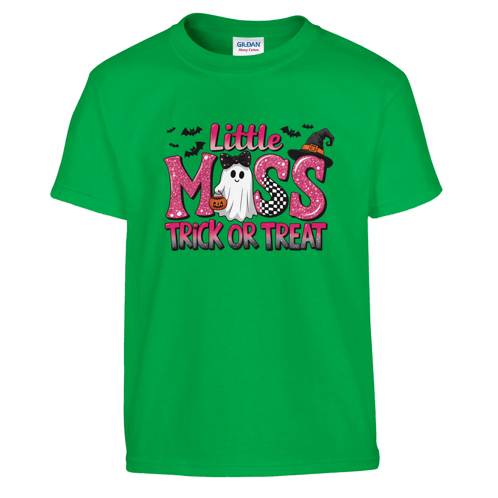 Little Miss Trick or Treat Kids Heavy Cotton T-Shirt - KPAP Canada