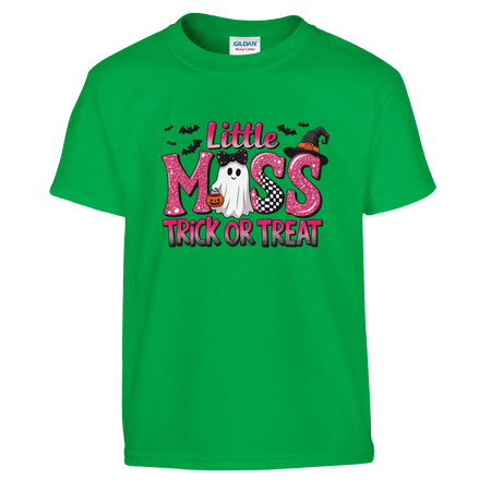 Little Miss Trick or Treat Kids Heavy Cotton T-Shirt - KPAP Canada
