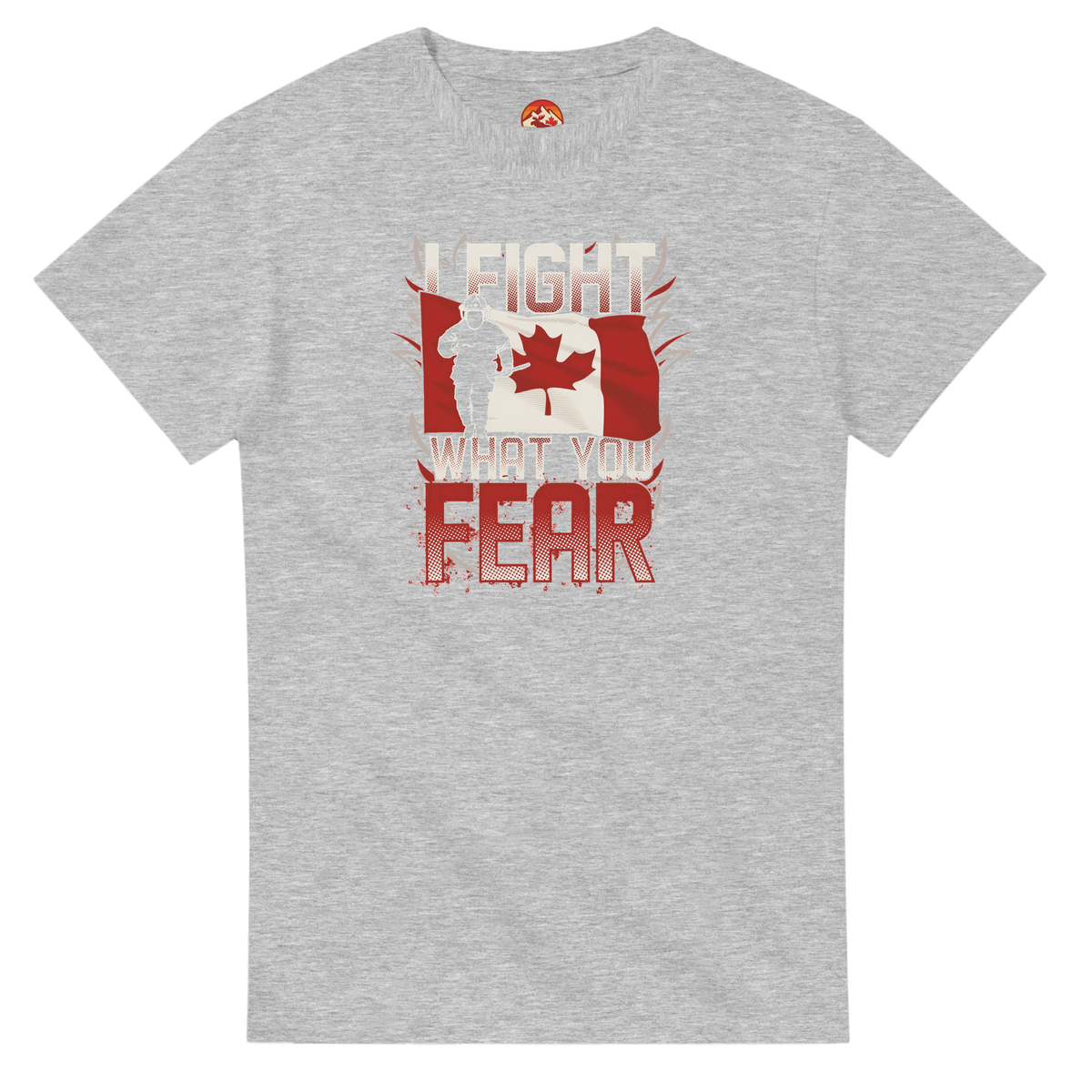 Canadian Firefighter Unisex Heavy Cotton T-Shirt - 'I Fight What You Fear' Classic Tee - KPAP Canada
