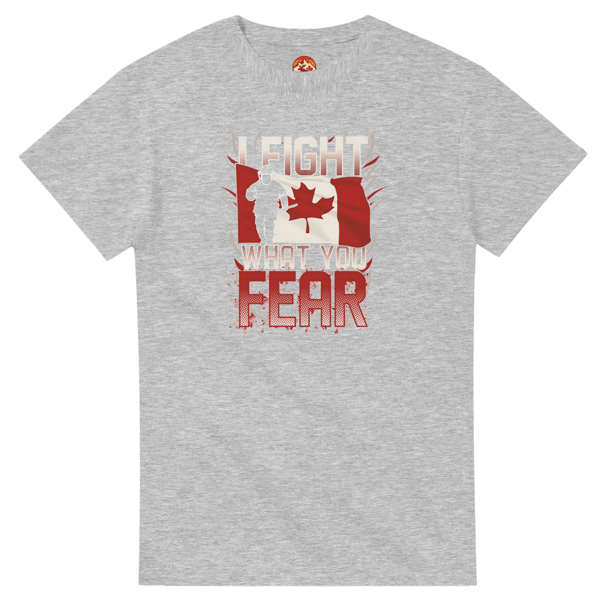 Canadian Firefighter Unisex Heavy Cotton T-Shirt - 'I Fight What You Fear' Classic Tee - KPAP Canada