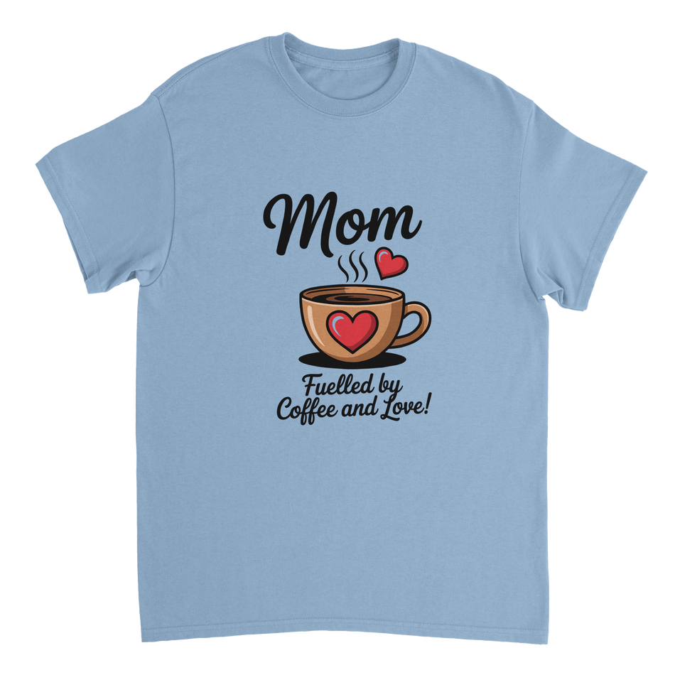 Coffee & Love Mom T-Shirt – Heavyweight Cotton Tee for Moms - KPAP Canada