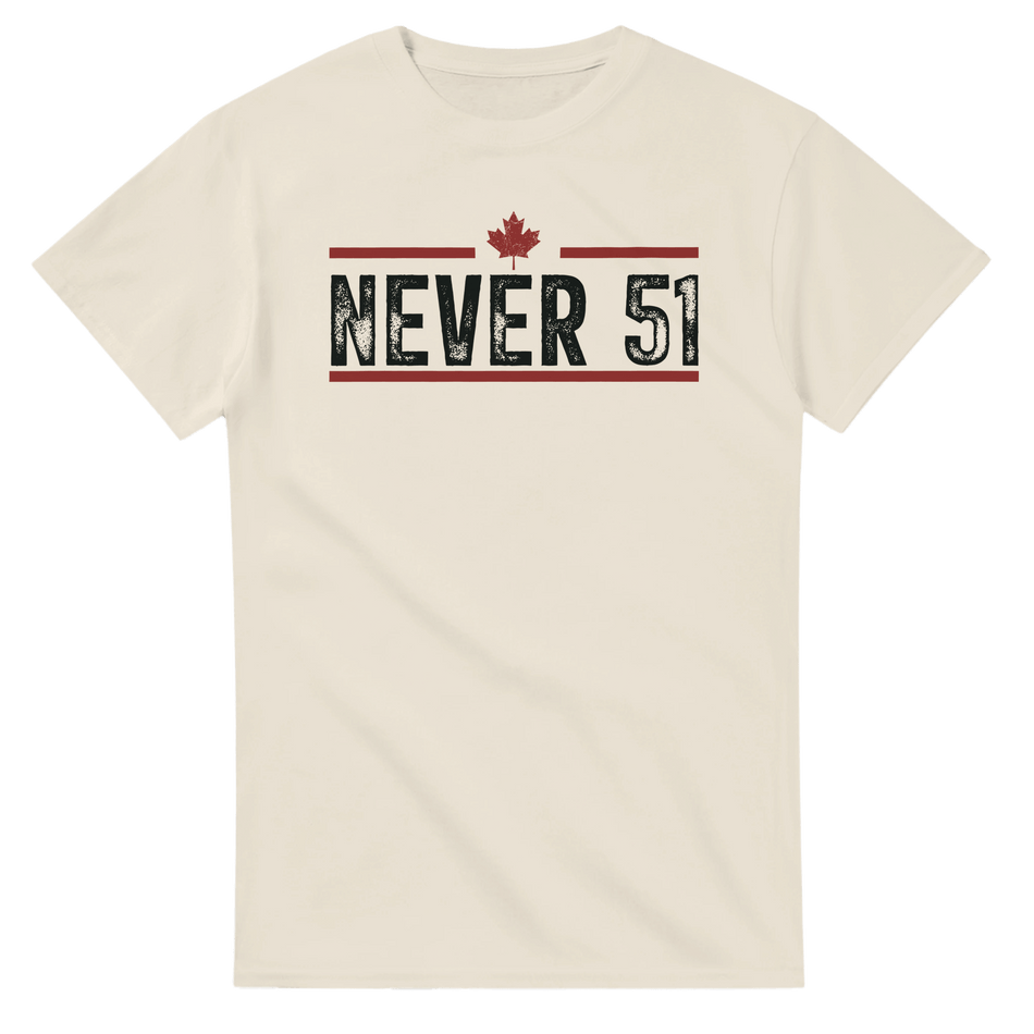 Never 51st T-Shirt – Classic Fit Heavyweight Cotton Tee - KPAP Canada