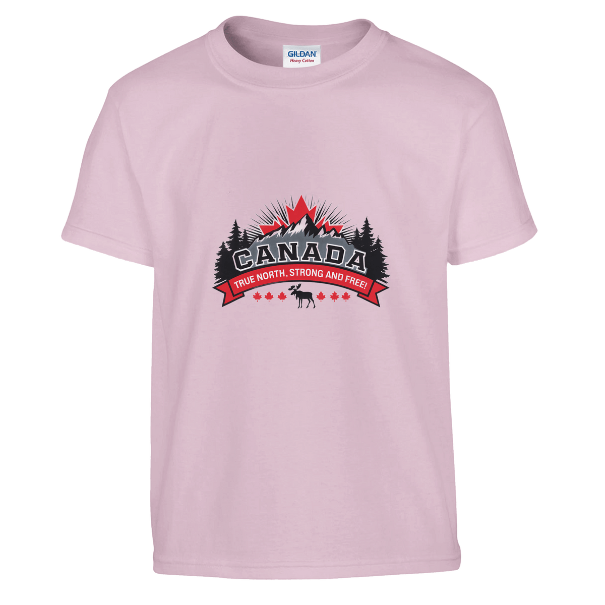 Kids' T-Shirt - Canada True North Strong & Free Design - KPAP Canada