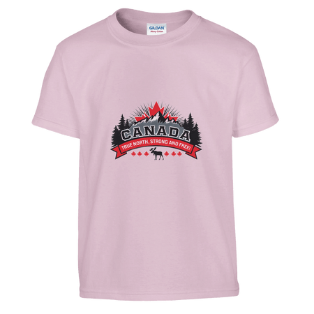 Kids' T-Shirt - Canada True North Strong & Free Design - KPAP Canada