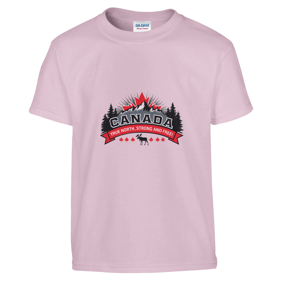 Kids' T-Shirt - Canada True North Strong & Free Design - KPAP Canada