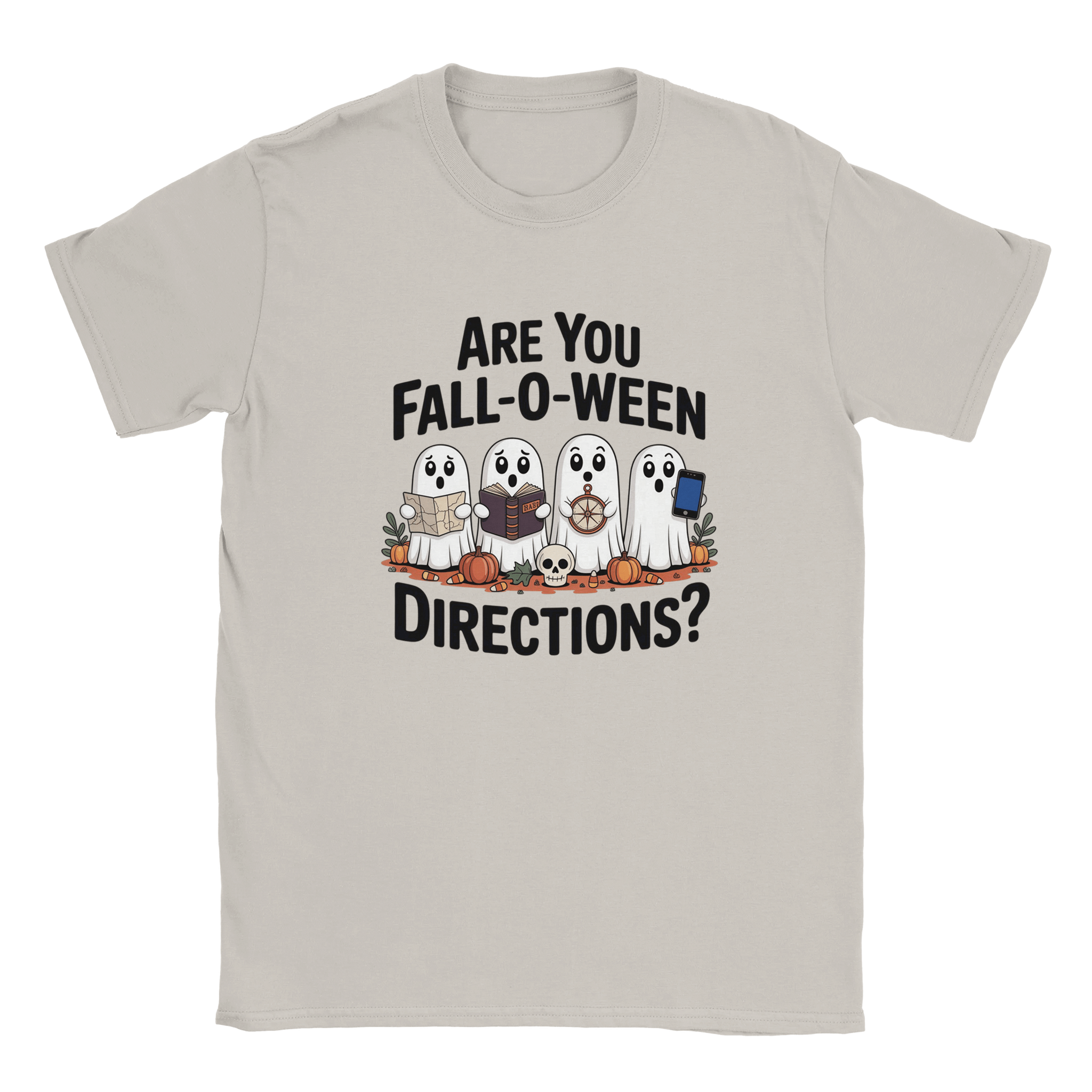 Halloween T-Shirt – Are You Fall - O - Ween Directions? Fun Design - KPAP Canada
