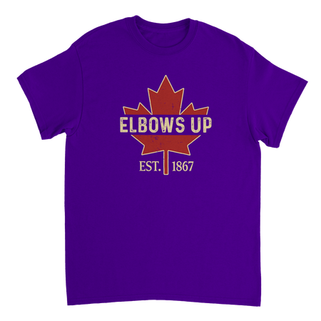 Elbows Up Canada! Classic Fit Cotton T-Shirt – Durable Casual Wear - KPAP Canada