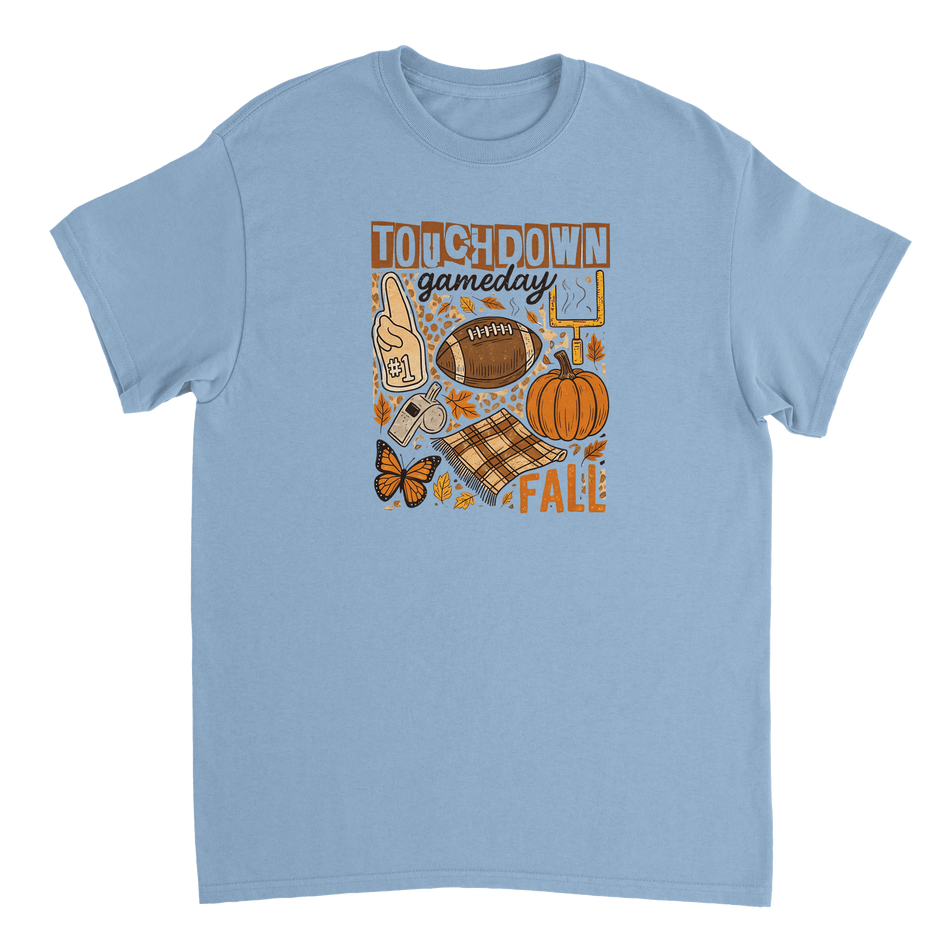 Touchdown Gameday Fall T-Shirt – Premium Cotton, Cozy Autumn Vibes, Celebrate Football Season in Style - KPAP Canada