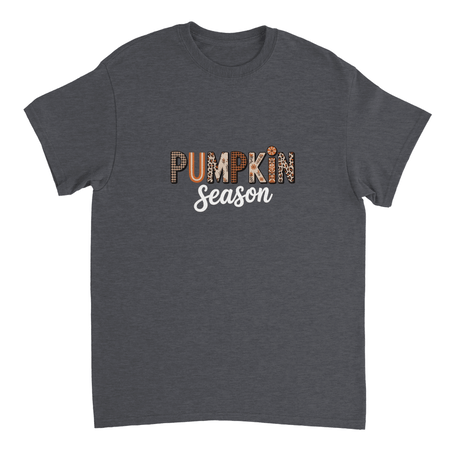 Pumpkin Season T-Shirt – Rustic Autumn Prints, Heavyweight Cotton, Classic Fit for Fall Fun - KPAP Canada