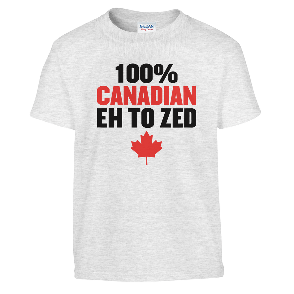 100% Canadian EH to Z T-Shirt for Kids – Soft Heavyweight Fabric - KPAP Canada