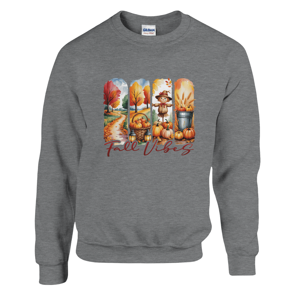 Fall Vibes Sweatshirt – Cozy 50/50 Cotton - Polyester Blend for Warmth - KPAP Canada