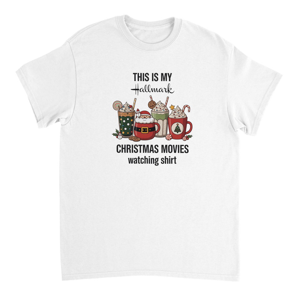 Hallmark Christmas Movies T-Shirt – Classic Fit Heavyweight Cotton Tee - KPAP Canada