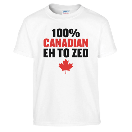 100% Canadian EH to Z T-Shirt for Kids – Soft Heavyweight Fabric - KPAP Canada