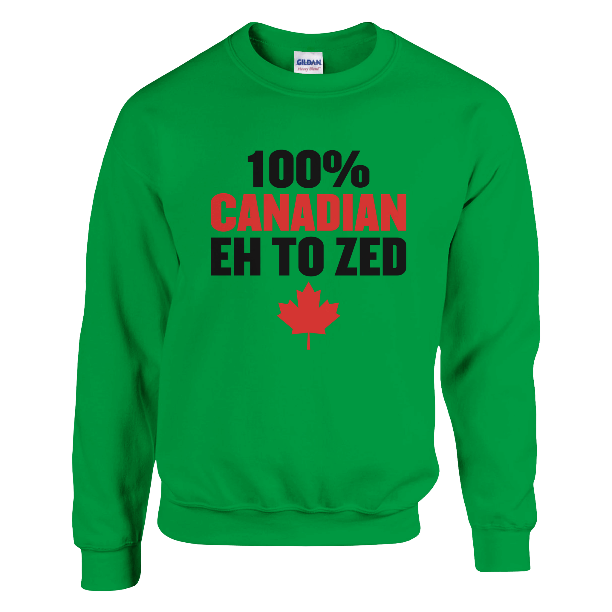 Classic Canadian Sweatshirt - 100% Canadian Eh to Z Design - KPAP Canada