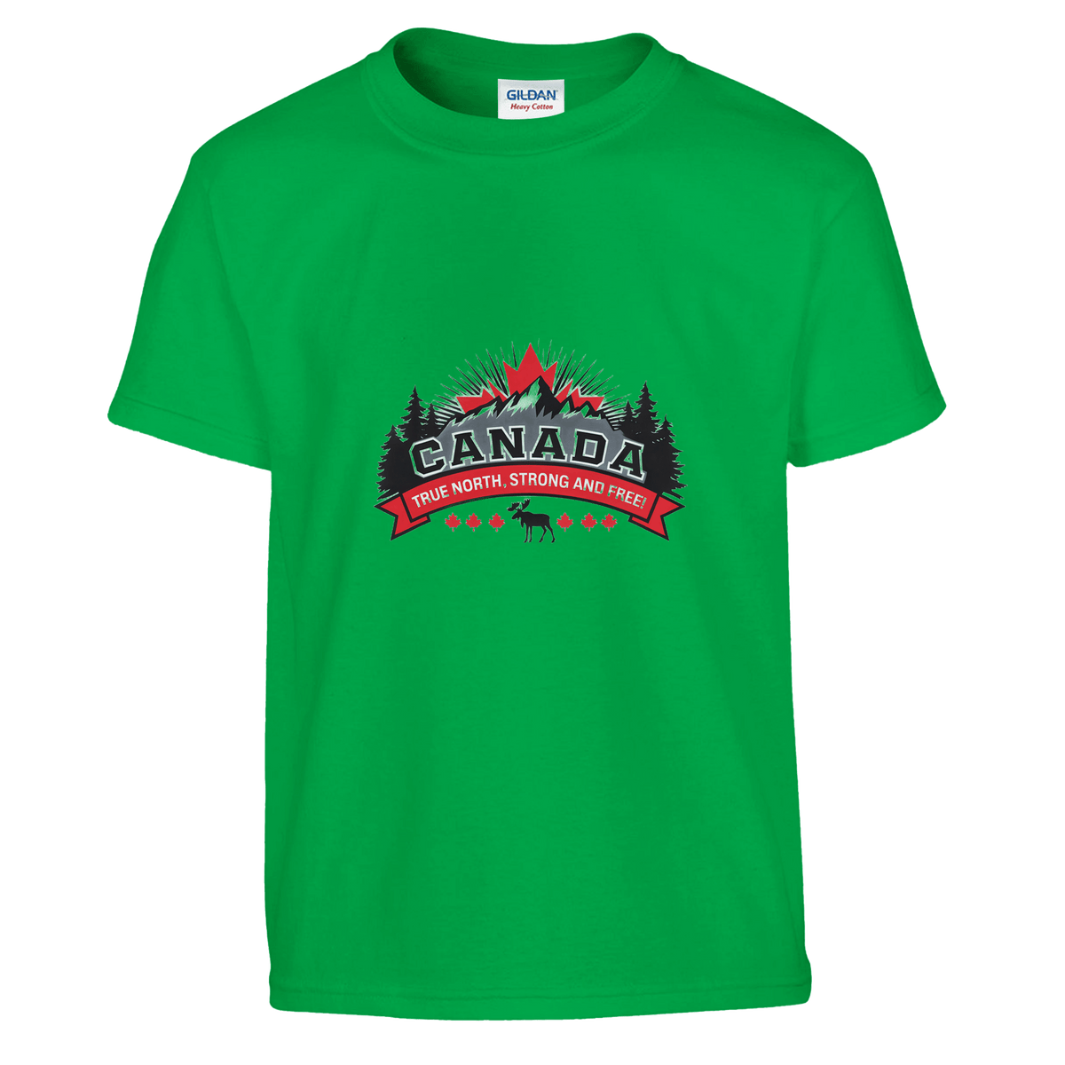 Kids' T-Shirt - Canada True North Strong & Free Design - KPAP Canada