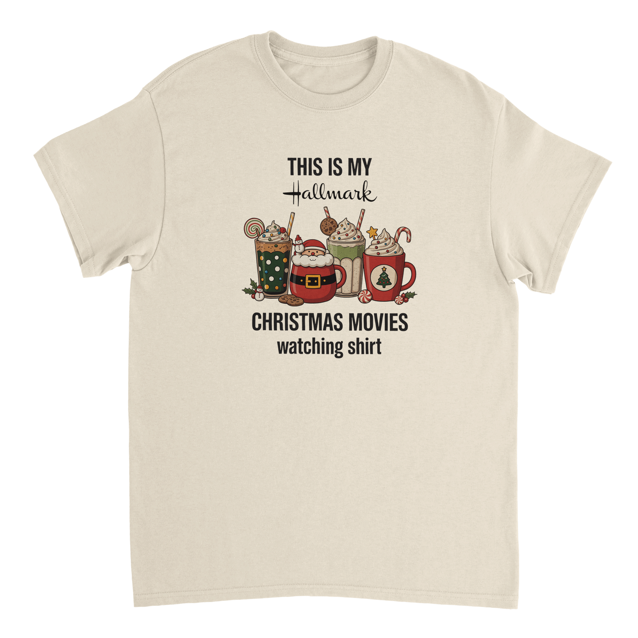 Hallmark Christmas Movies T-Shirt – Classic Fit Heavyweight Cotton Tee - KPAP Canada