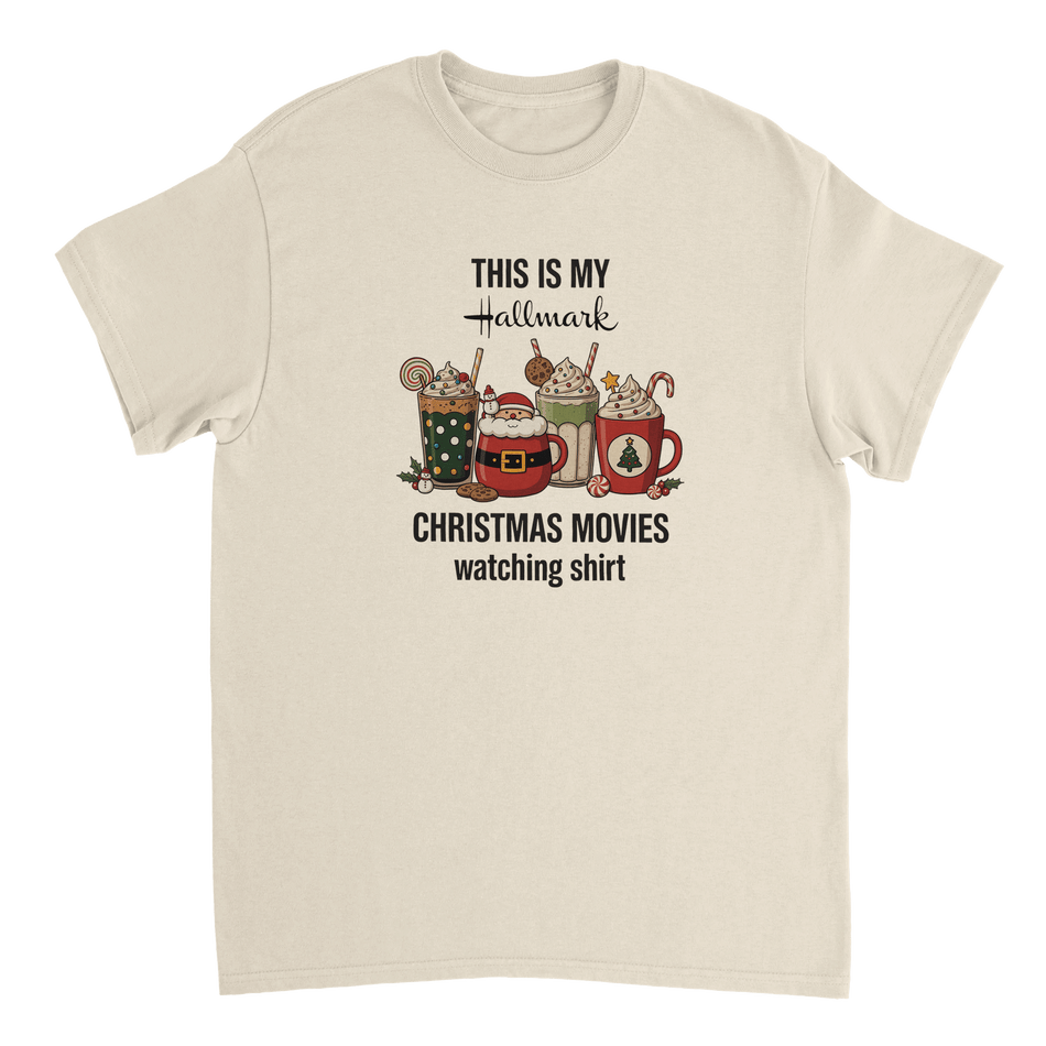 Hallmark Christmas Movies T-Shirt – Classic Fit Heavyweight Cotton Tee - KPAP Canada