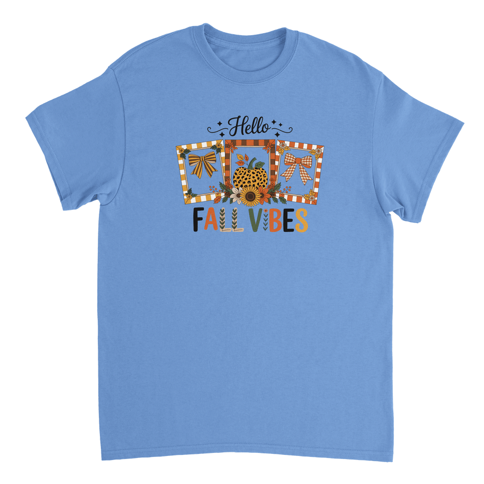 Hello Autumn Vibes T-Shirt – Cozy Fall Comfort, Classic Fit, Durable Casual Wear - KPAP Canada