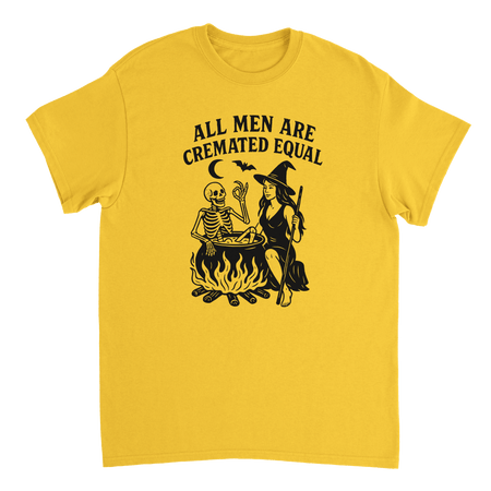 Unisex T-Shirt - All Men Are Cremated Equally - Classic Fit Cotton Tee - KPAP Canada