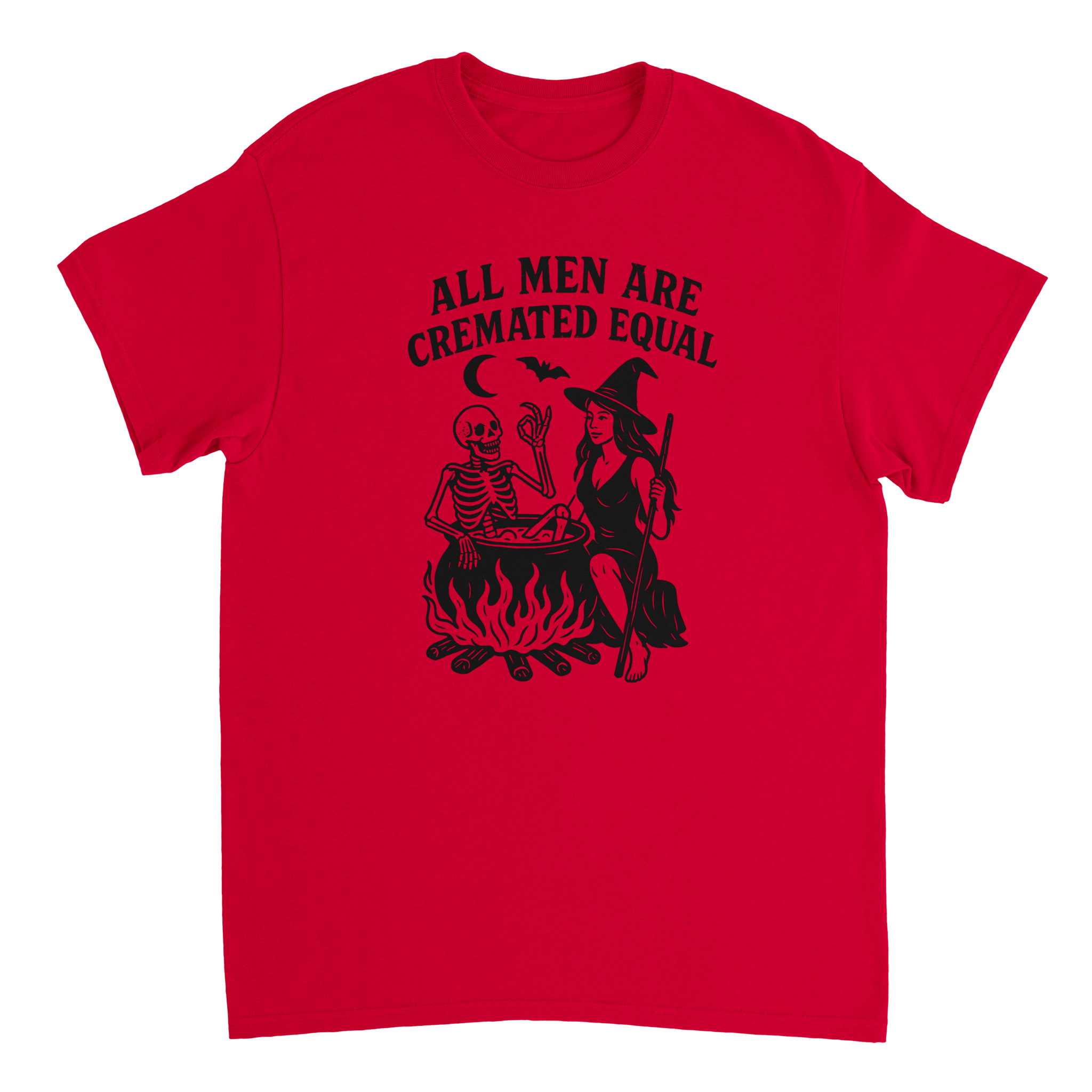 Unisex T-Shirt - All Men Are Cremated Equally - Classic Fit Cotton Tee - KPAP Canada