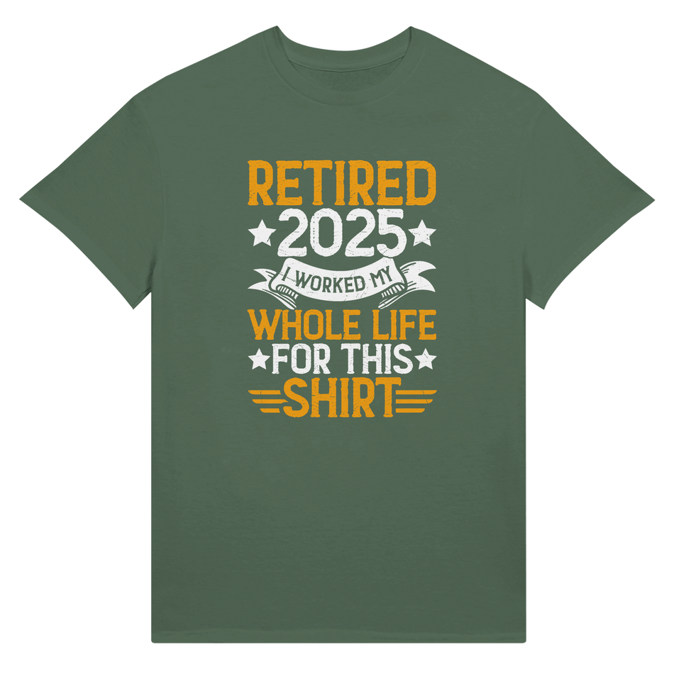 Retired 2025 Cotton T-Shirt – Classic Tee for Retirement Celebration - KPAP Canada