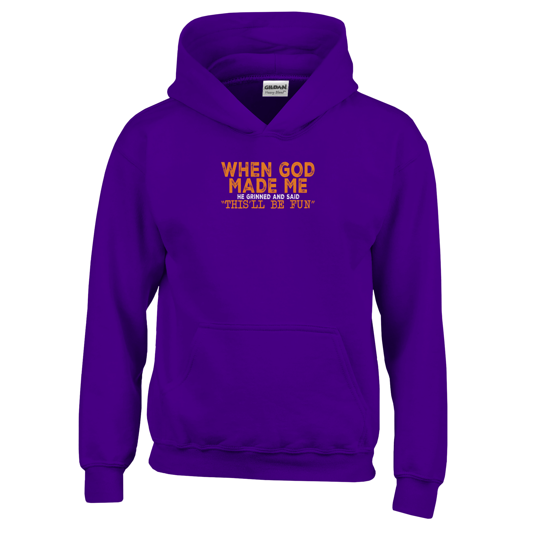 When God Made Me Kids Classic Pullover Hoodie - KPAP Canada
