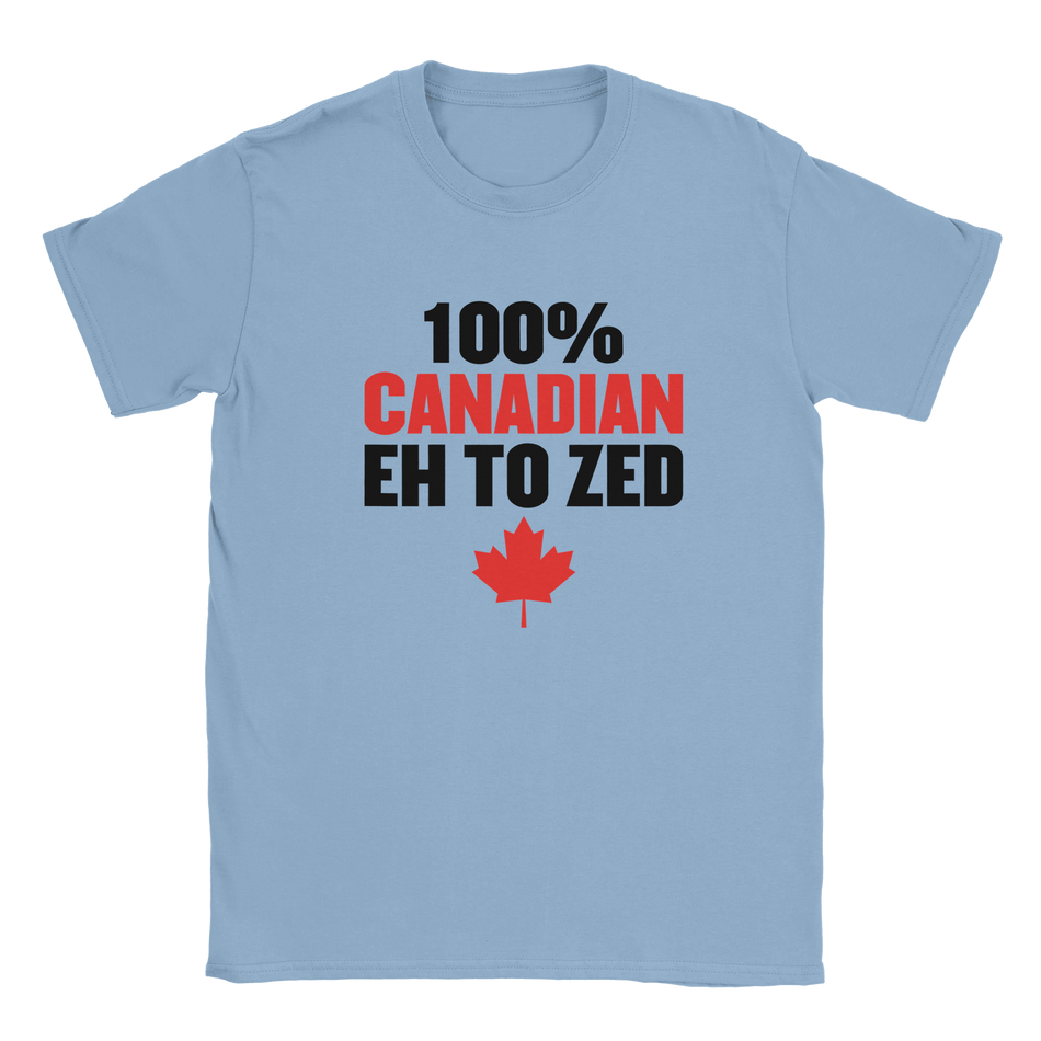 100% Canadian Eh to Z T-Shirt – Premium Soft Cotton Tee - KPAP Canada