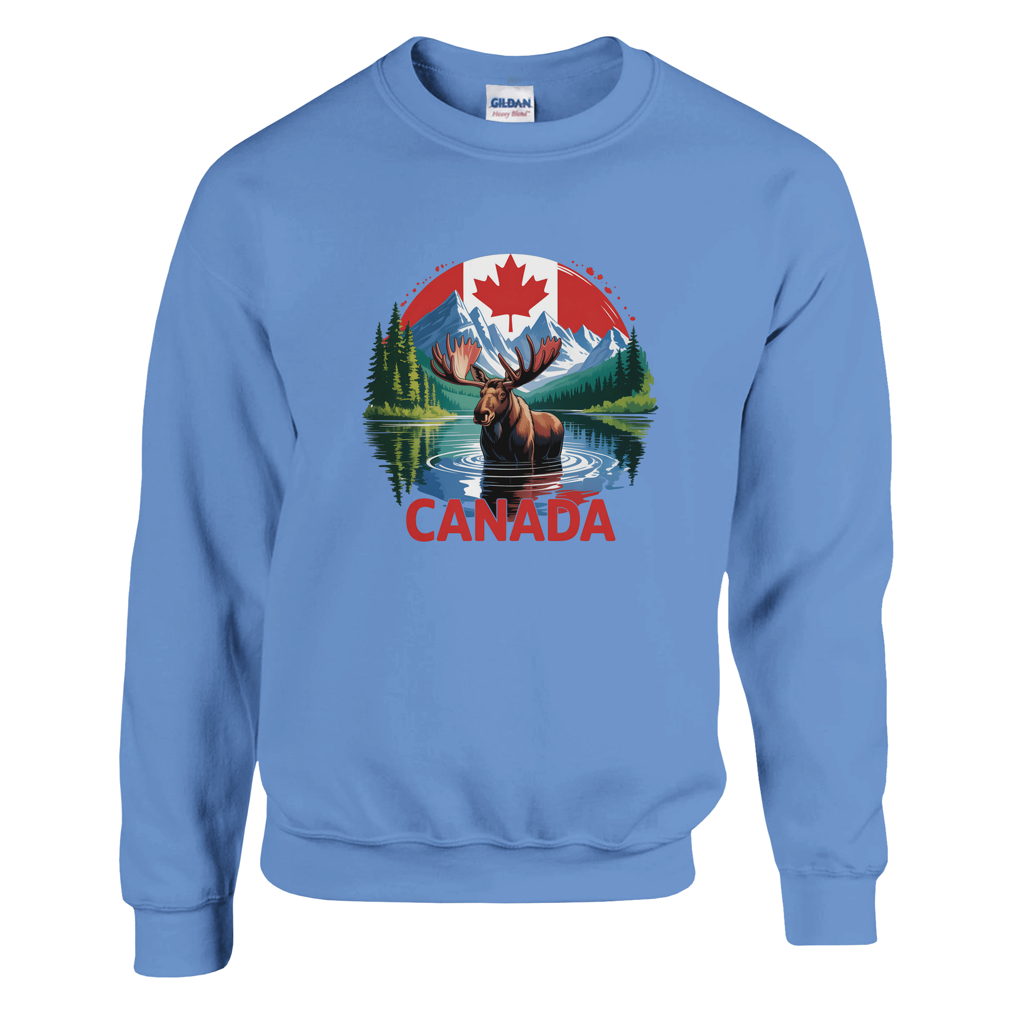 Canada Moose & Mountains Heavy Blend Sweatshirt – Classic Comfort - KPAP Canada