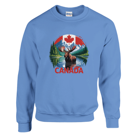 Canada Moose & Mountains Heavy Blend Sweatshirt – Classic Comfort - KPAP Canada