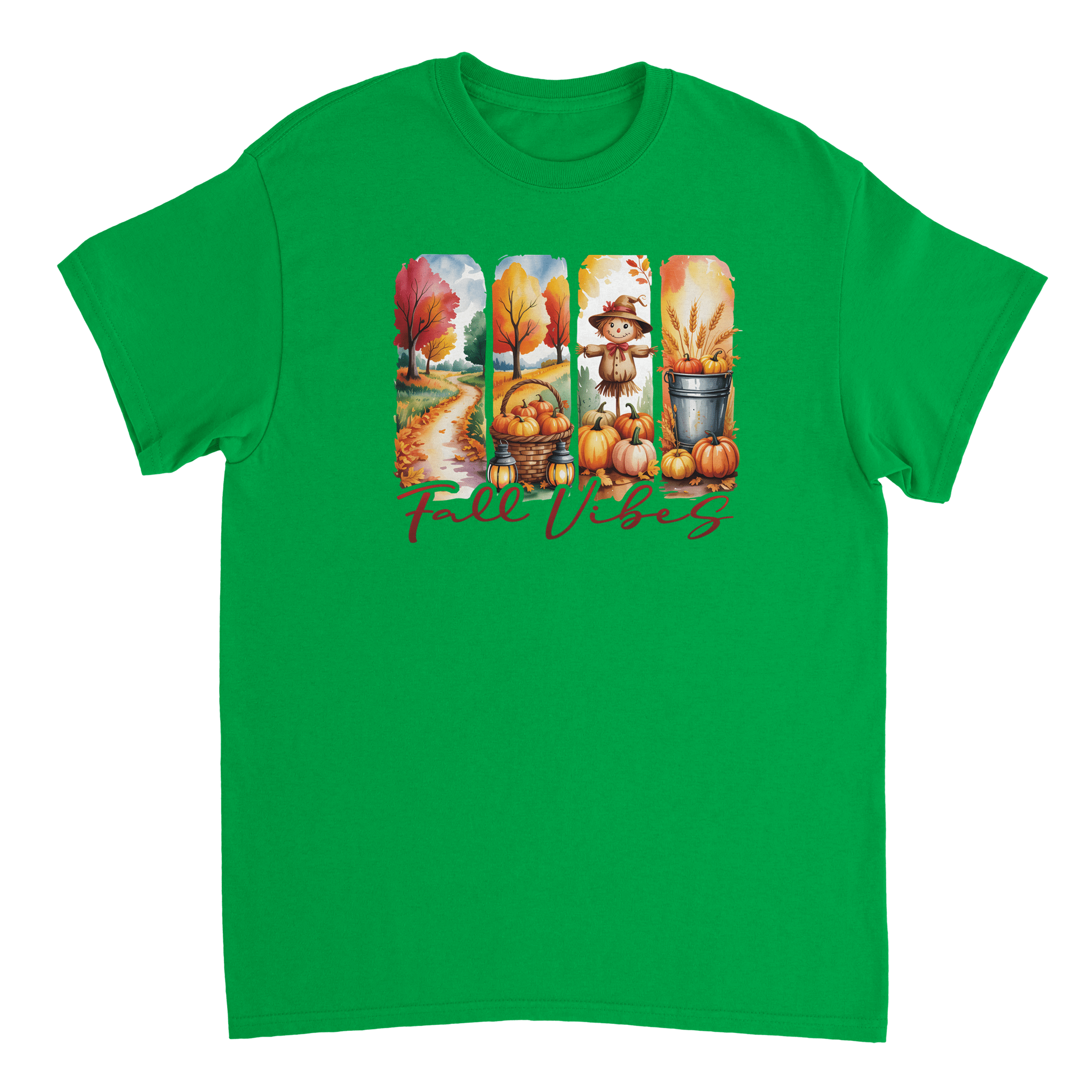 Autumn Harvest "Fall Vibes" T-Shirt – Heavyweight Cotton, Classic Fit, Durable Casual Wear - KPAP Canada