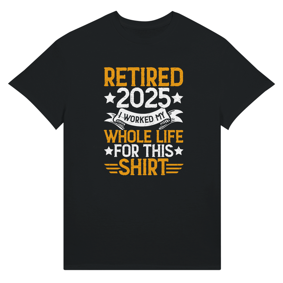 Retired 2025 Cotton T-Shirt – Classic Tee for Retirement Celebration - KPAP Canada