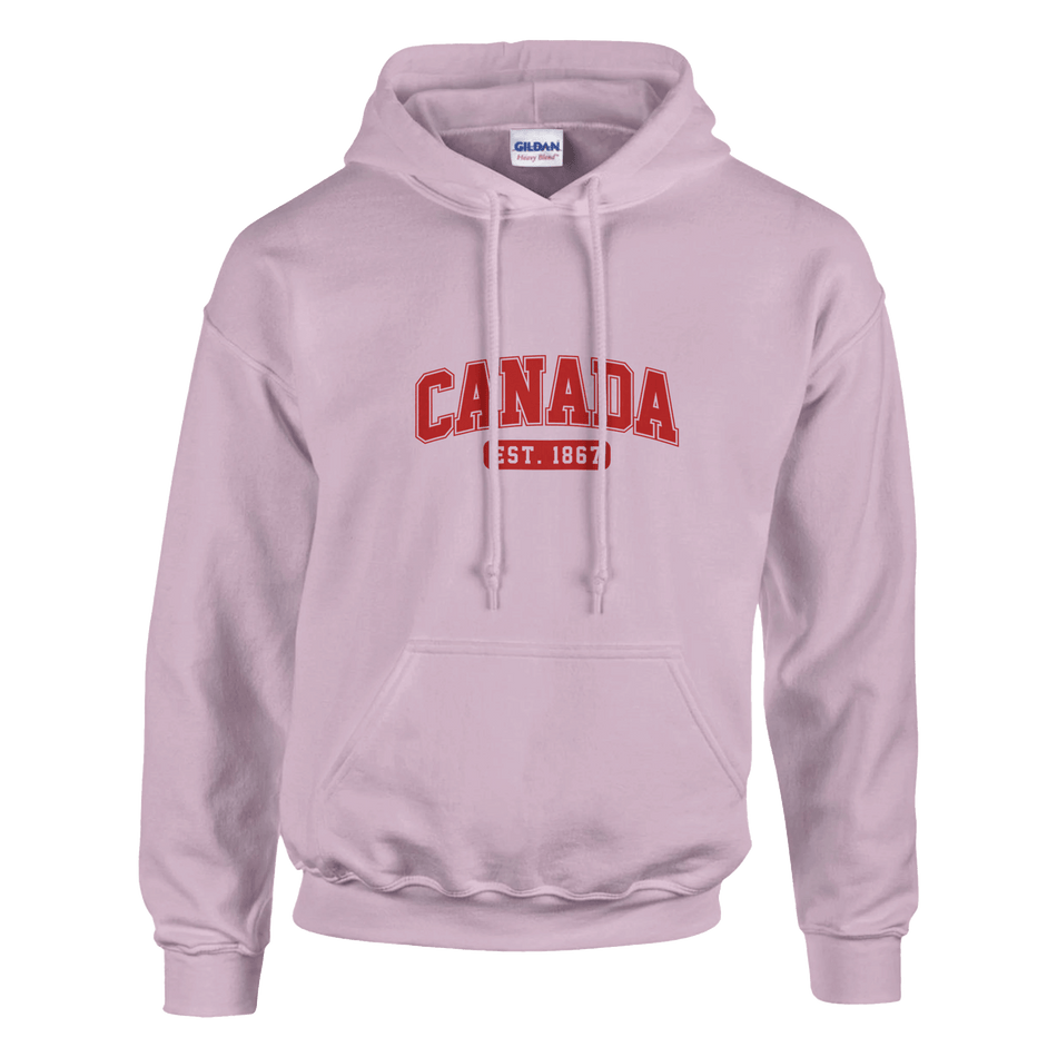 Unisex Canada Est. 1867 Hoodie – Soft Blend Heavyweight Design - KPAP Canada