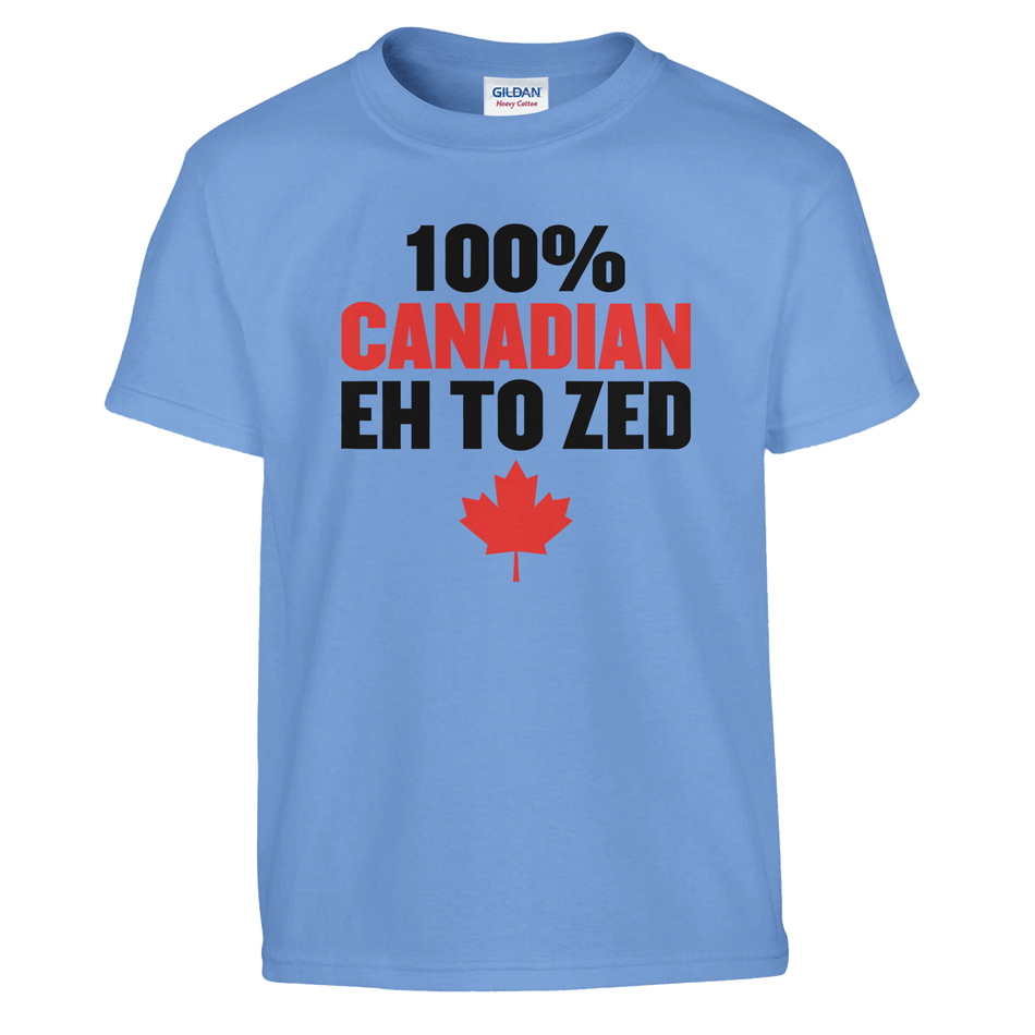 100% Canadian EH to Z T-Shirt for Kids – Soft Heavyweight Fabric - KPAP Canada
