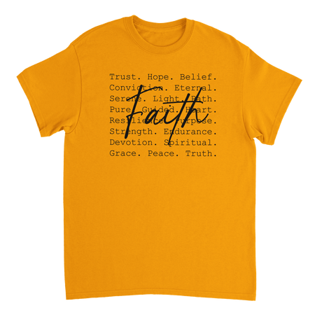 Faith Inspired Heavyweight Cotton T-Shirt – Classic Fit & Comfortable - KPAP Canada