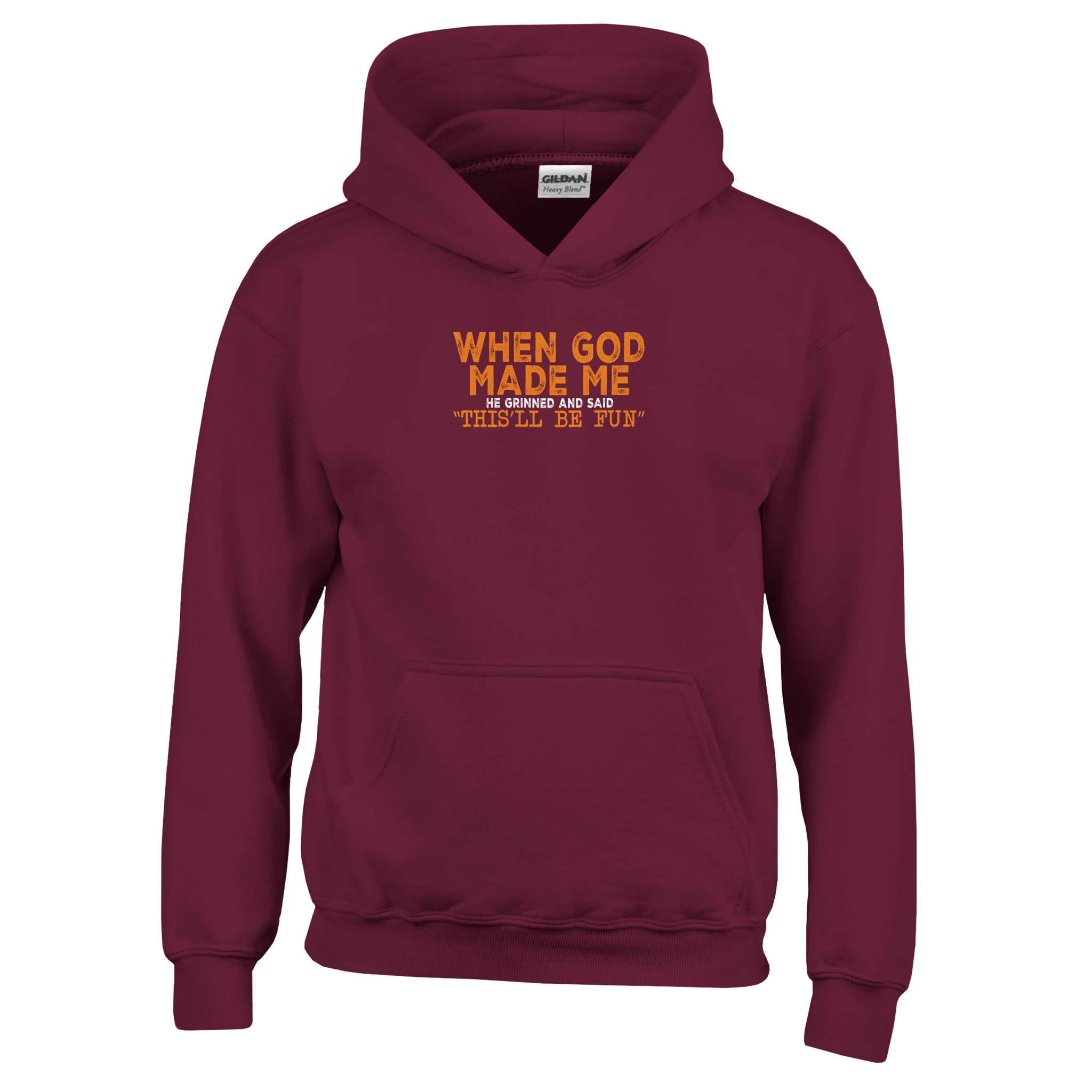 When God Made Me Kids Classic Pullover Hoodie - KPAP Canada