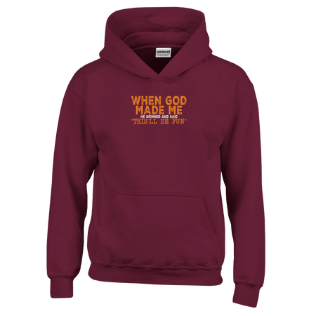 When God Made Me Kids Classic Pullover Hoodie - KPAP Canada