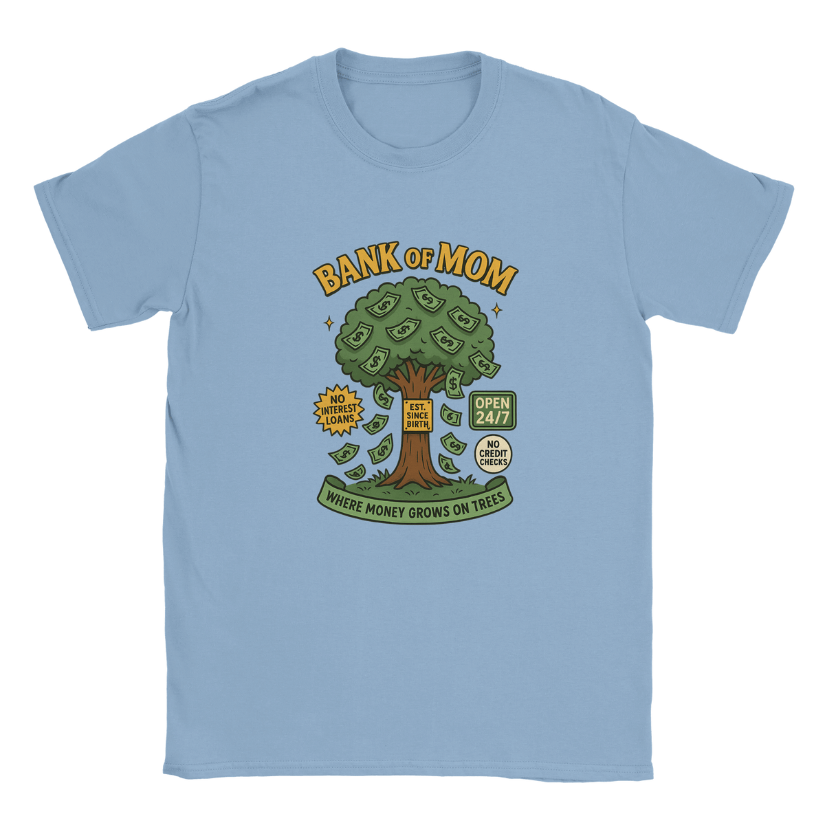 Funny Bank of Mom T-Shirt for Mothers – Soft Cotton Graphic Tee - KPAP Canada