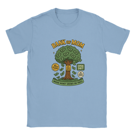 Funny Bank of Mom T-Shirt for Mothers – Soft Cotton Graphic Tee - KPAP Canada