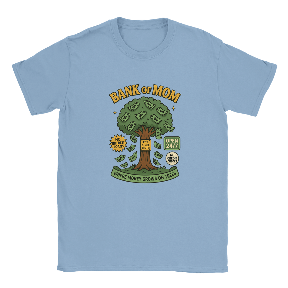 Funny Bank of Mom T-Shirt for Mothers – Soft Cotton Graphic Tee - KPAP Canada