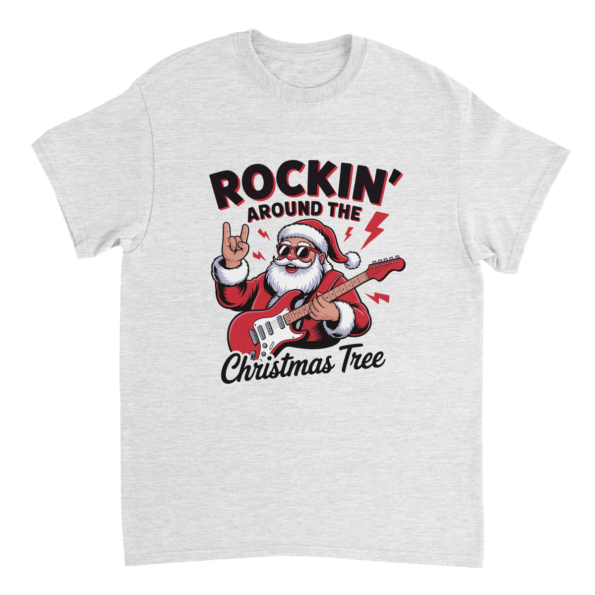 Rockin' Around the Christmas Tree Cotton T-Shirt – Classic Fit Holiday Apparel - KPAP Canada