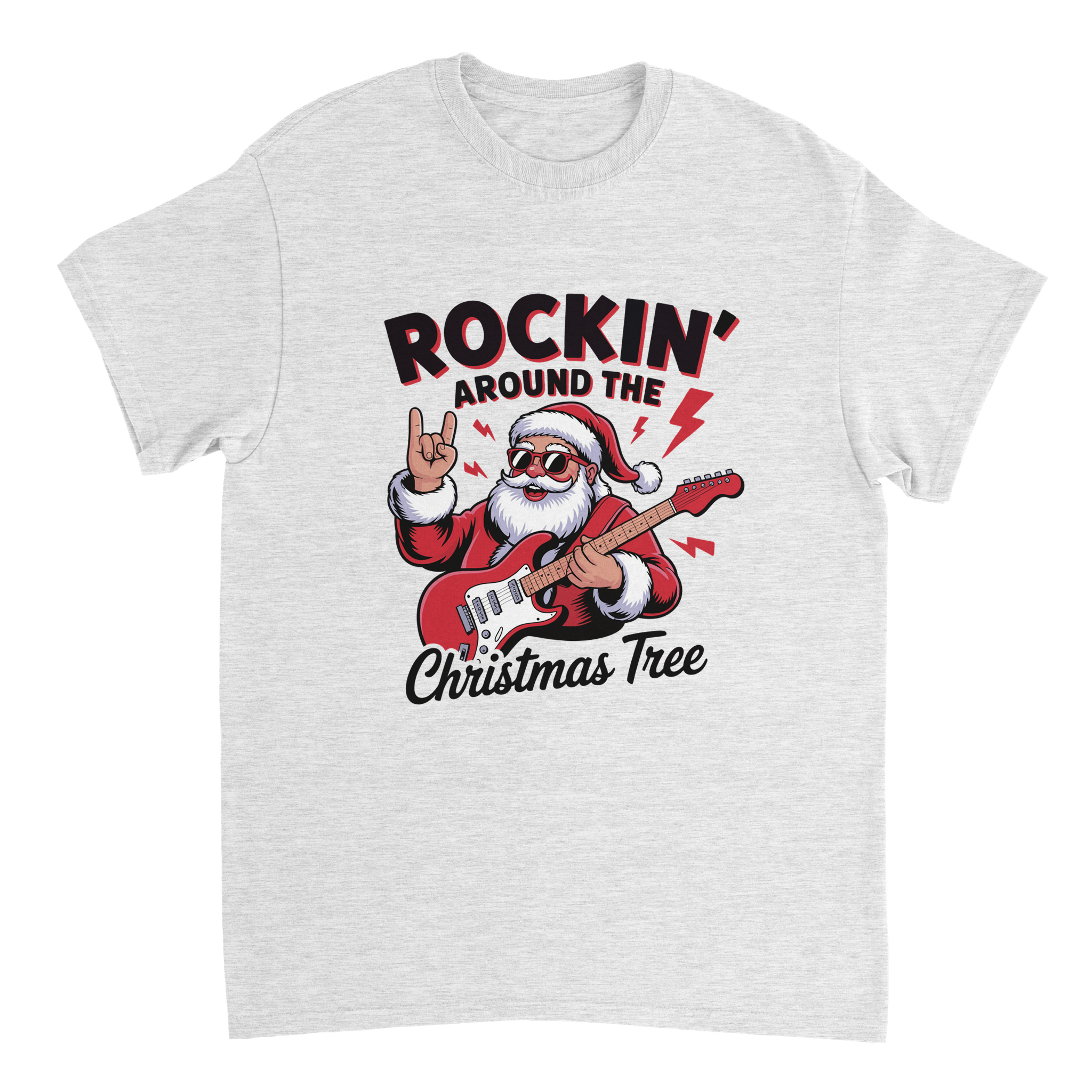 Rockin' Around the Christmas Tree Cotton T-Shirt – Classic Fit Holiday Apparel - KPAP Canada
