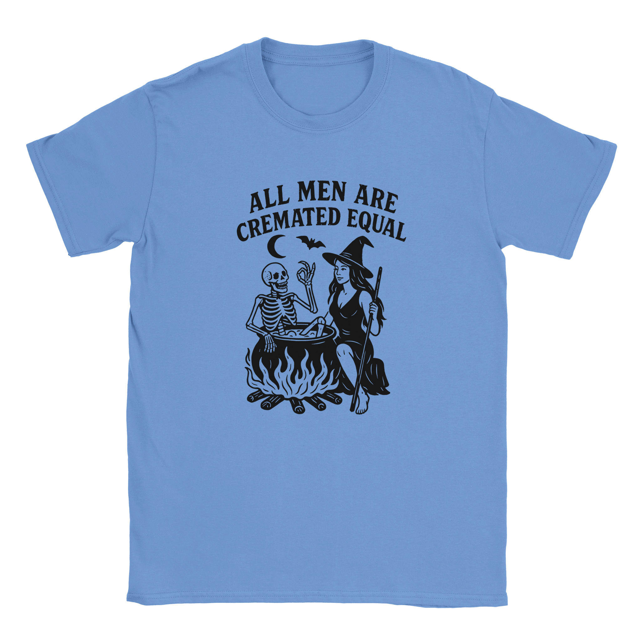 Unisex Halloween T-Shirt - All Men Are Cremated Equal Graphic Tee - KPAP Canada