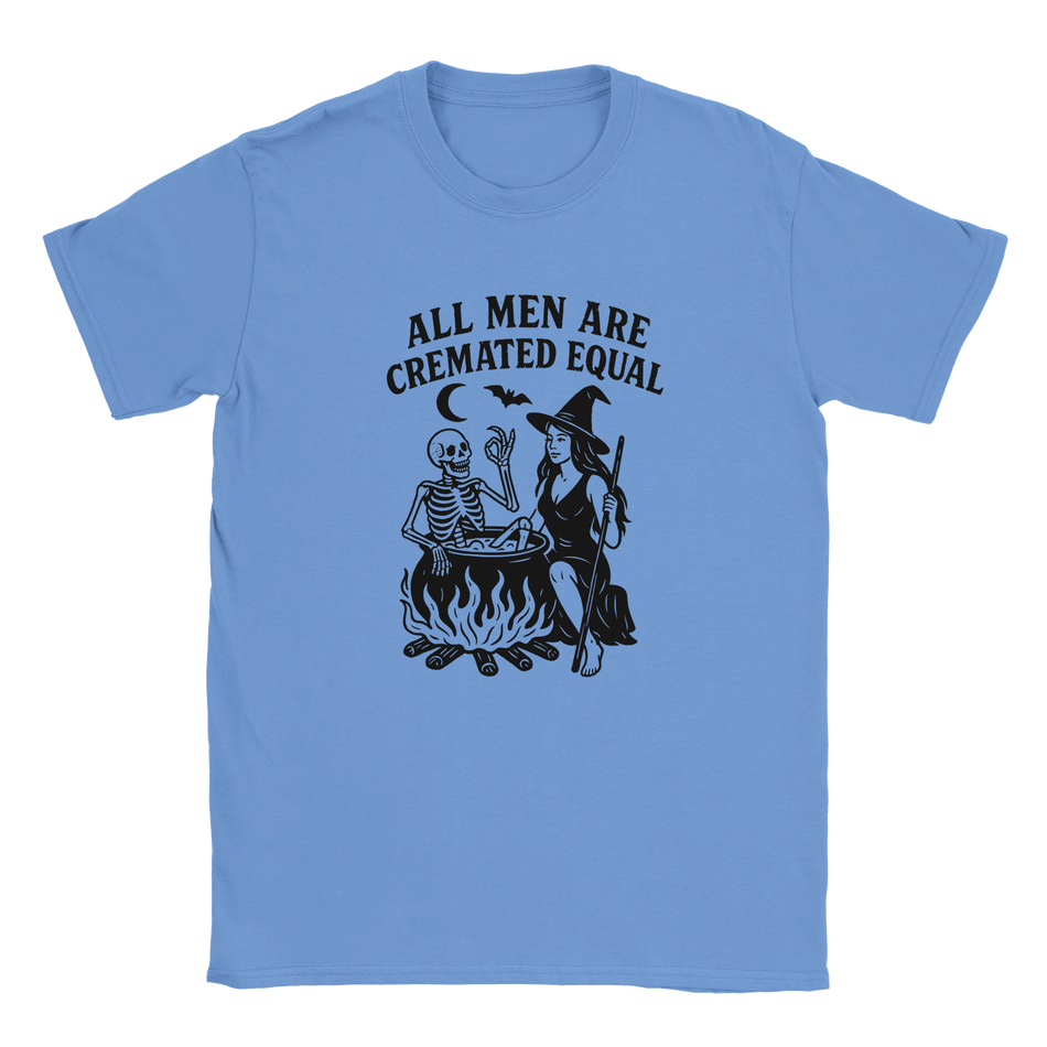 Unisex Halloween T-Shirt - All Men Are Cremated Equal Graphic Tee - KPAP Canada