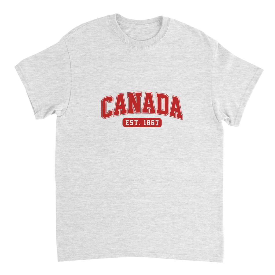 Canada Est. 1867 T-Shirt – Classic Fit, Heavyweight Cotton, Heritage Casual Wear - KPAP Canada