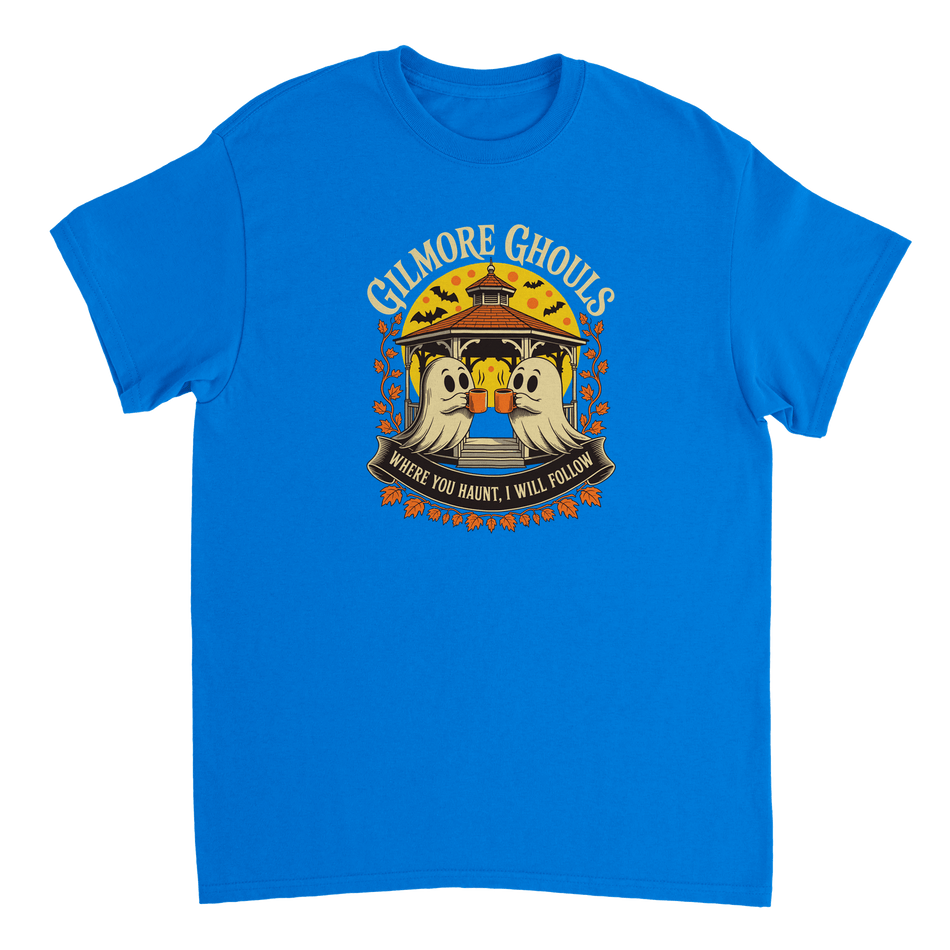 Gilmore Ghouls 'Where You Haunt, I Will Follow' T-Shirt – Spooky Cozy Comfort, Heavyweight Cotton - KPAP Canada