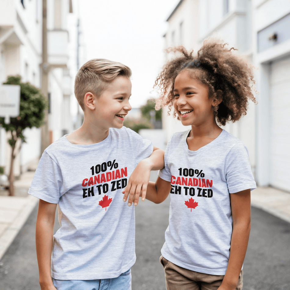 100% Canadian EH to Z T-Shirt for Kids – Soft Heavyweight Fabric - KPAP Canada