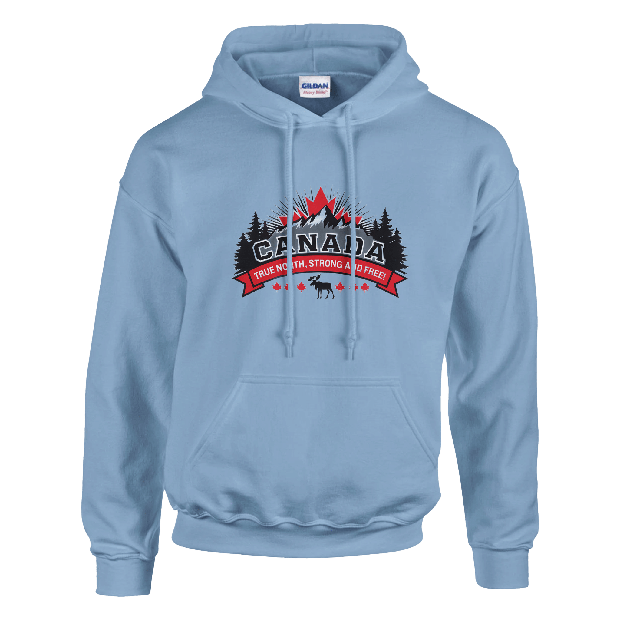 Canada True North Strong & Free Pullover Hoodie - Heavy Blend Comfort - KPAP Canada