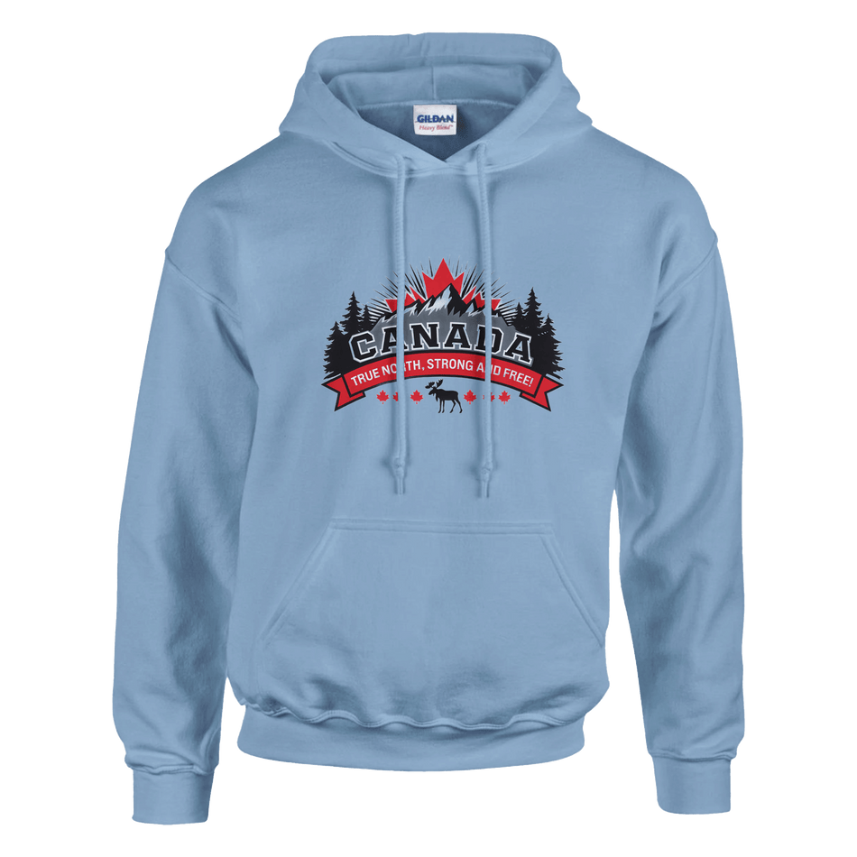 Canada True North Strong & Free Pullover Hoodie - Heavy Blend Comfort - KPAP Canada